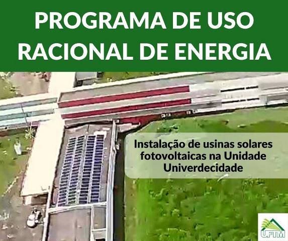 Placas fotovoltaicas na unidade Univerdecidade